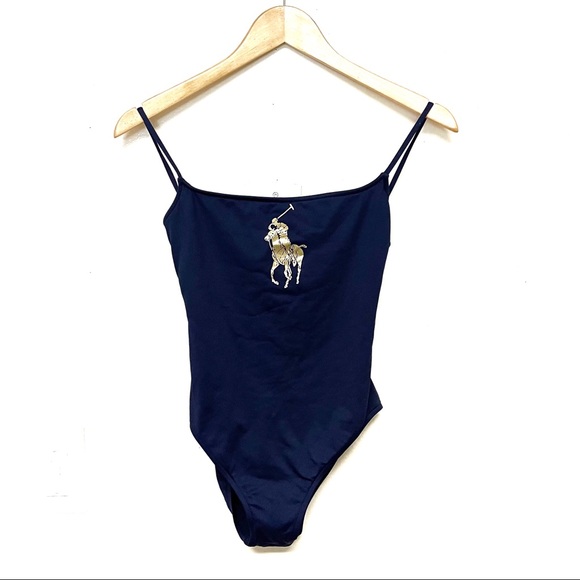 Polo Ralph Lauren Other - RL Polo Navy Big Pony Logo One Piece Swimsuit Sz 4